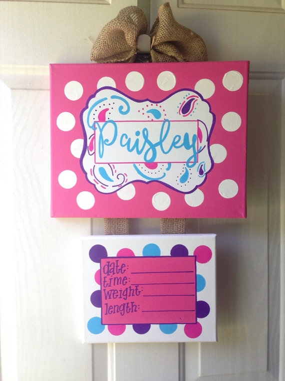 Baby Hospital Door Hanger | Etsy