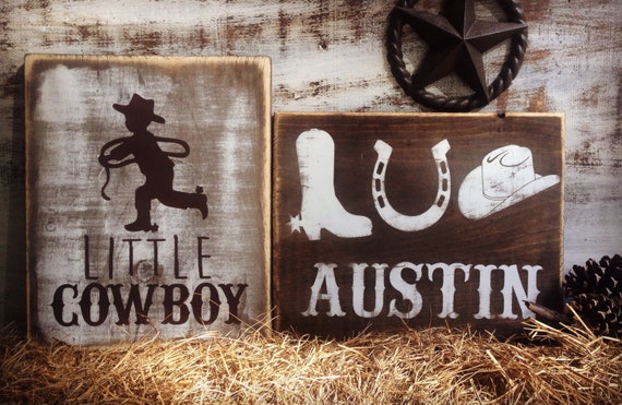 Cowboy Wall Art Cowboy Wood Sign Cowboy Nursery Decor Etsy