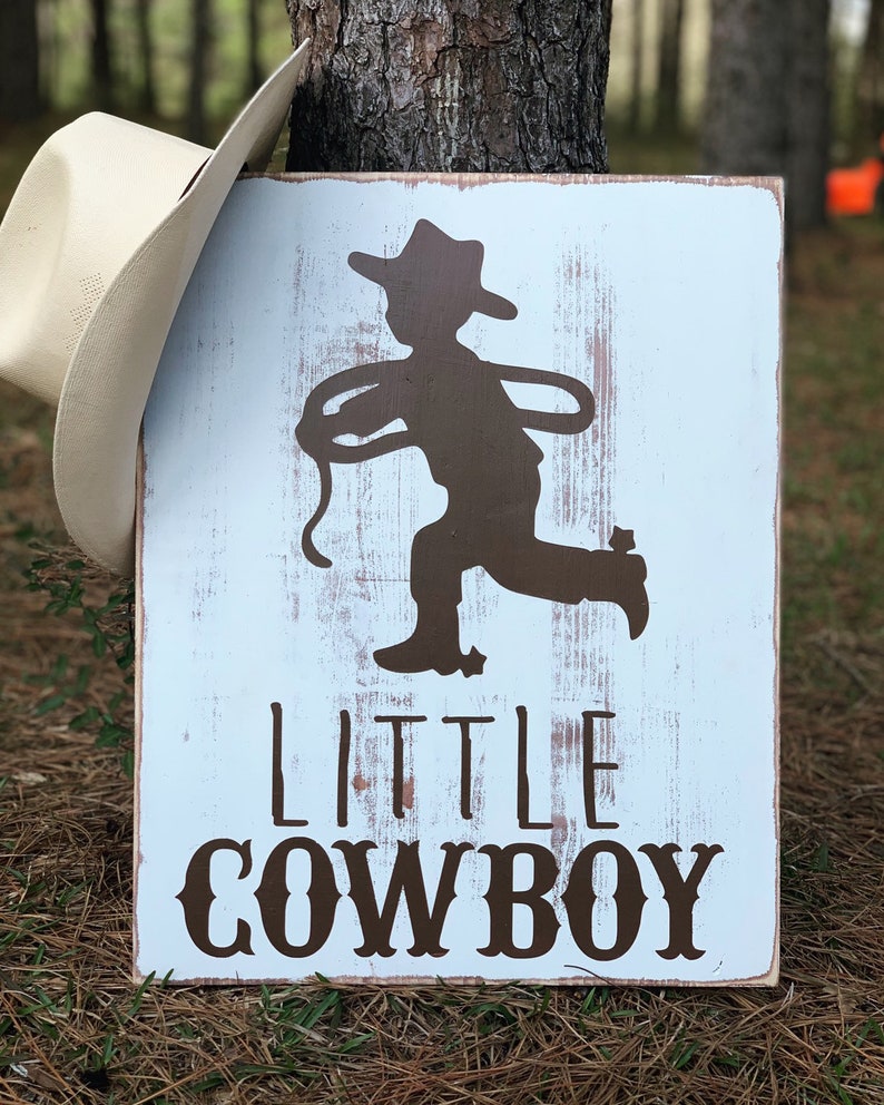 Rustic Cowboy Sign Cowboy Nursery Decor Cowboy Baby Bedding Etsy