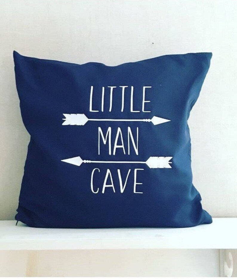 Little Man Cave Nursery Pillow COVER Mountain Arrow Adventure Etsy