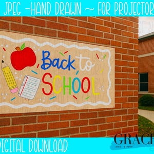 DIY Back to School Banner | Brown Kraft paper banner | Back to school banner template