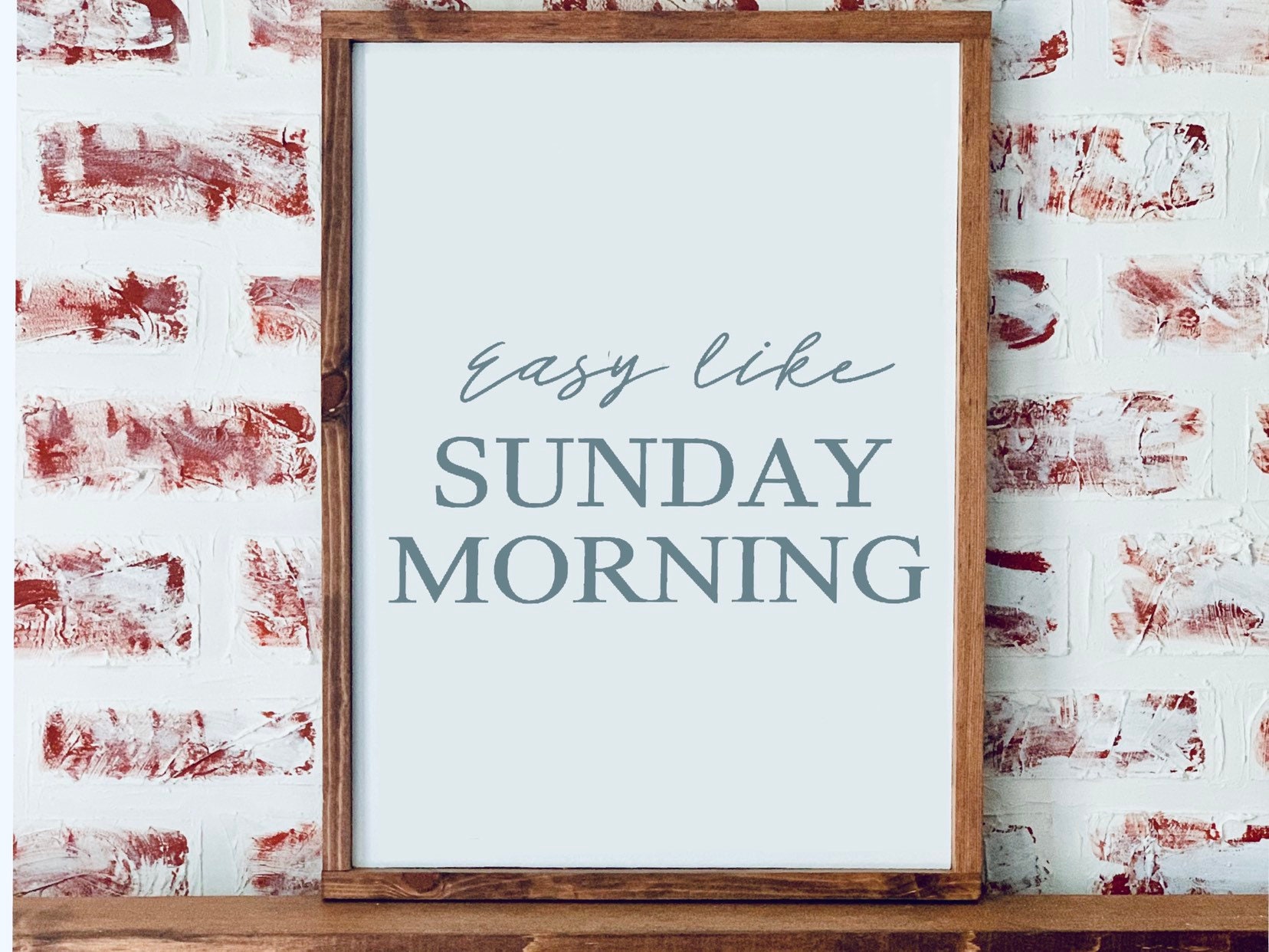 Decoración de la cocina / fácil como el domingo por la mañana | Etsy