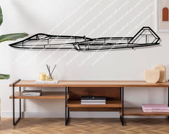 YF-23 Aircraft Metal Wall Art , Airplane Decor, Gifts, Custom Aircraft Wall Art, Helicopter Wall Art, Pilot Gifts