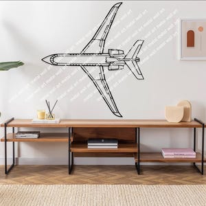 Arte mural metálico de avión Dassault Falcon 900EX TOP, decoración de aviones, regalos, arte mural de aviones personalizado, arte mural de helicópteros, regalos para pilotos
