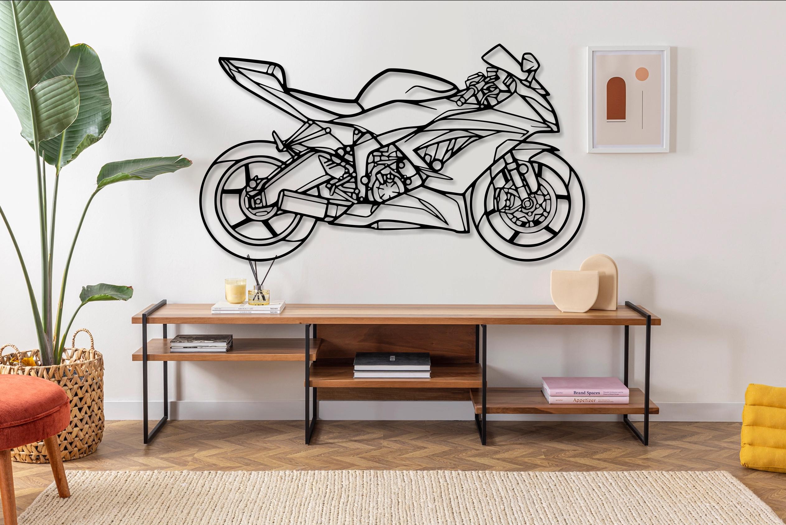 Ninja XR6 Motorcycle Silhouette Metal Wall Art, Unique Biker Gift