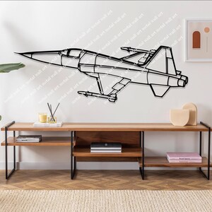 F-5E Angle Aircraft Metal Wall Art , Airplane Decor, Gifts, Custom Aircraft Wall Art, Helicopter Wall Art, Pilot Gifts