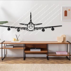 E-4B Front Aircraft Metal Wall Art , Airplane Decor, Gifts, Custom Aircraft Wall Art, Helicopter Wall Art, Pilot Gifts