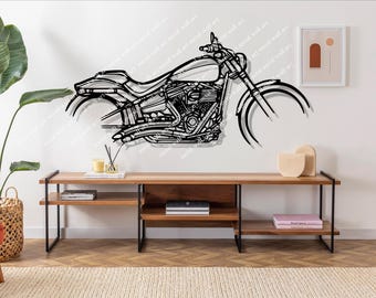 CVO Breakout 2014 Motorcycle Silhouette Metal Wall Art, Unique Biker Gift, Motorcycle Decor For Men, Motorbike Enthusiast Gift Idea