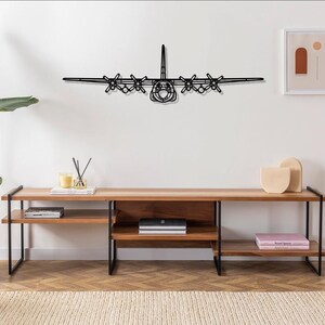 C-130H Hercules Front Aircraft Silhouette Metal Wall Art , Airplane Wall Decor, Gifts, Custom Gift, Gardening Gift, Personalized Gifts