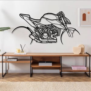 Super Duke R 1290 Motorcycle Silhouette Metal Wall Art, Unique Biker Gift, Motorcycle Decor For Men, Motorbike Enthusiast Gift Idea