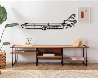 MD-11 Aircraft Metal Wall Art , Airplane Decor, Gifts, Custom Aircraft Wall Art, Helicopter Wall Art, Pilot Gifts, father&#39;s day gift