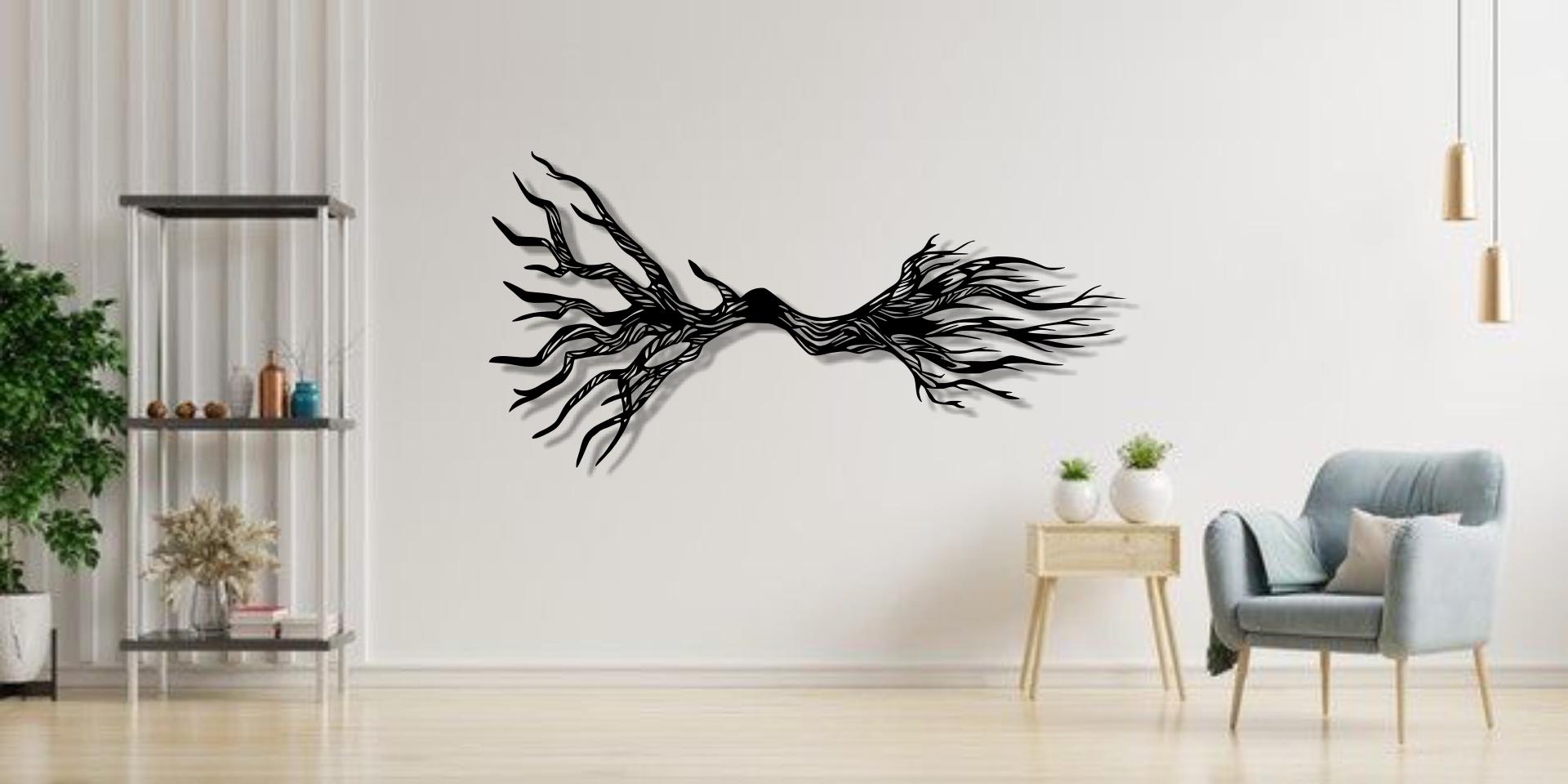 Large Metal Tree Wall Decor, Bonsai Metal Wall Art,outdoor Decor