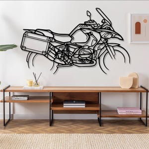 ZX-10R Motorcycle Silhouette Metal Wall Art, Unique Biker Gift