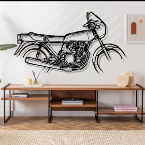 Z1R 1978 Motorcycle Silhouette Metal Wall Art, Unique Biker Gift, Motorcycle Decor For Men, Motorbike Enthusiast Gift Idea, Birthday