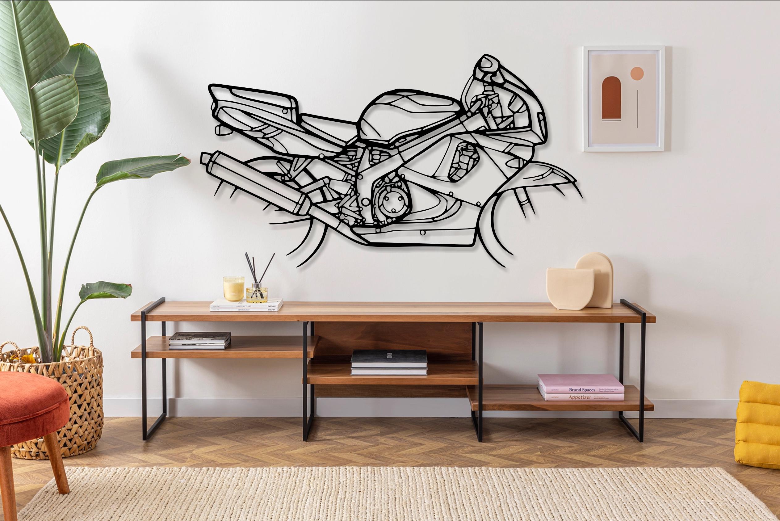 CBR 900RR Motorcycle Silhouette Metal Wall Art, Unique Biker Gift, Motorcycle Decor For Men, Motorbike Enthusiast Gift Idea, Birthday