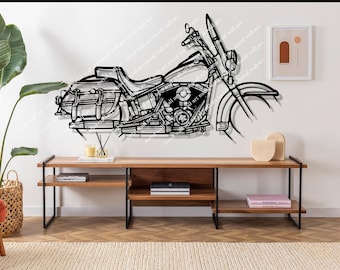 ZX-10R Motorcycle Silhouette Metal Wall Art, Unique Biker Gift