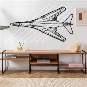 B-1B Lancer Top vliegtuigen metalen muurkunst, vliegtuigdecor, geschenken, aangepaste vliegtuigen muurkunst, kunst aan de muur helikopter, piloot geschenken