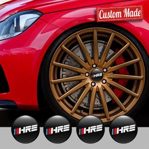 Calcomanías de resina epoxi 3D para tapacubos centrales de ruedas: pegatinas para llantas con protección UV (juego de 4)