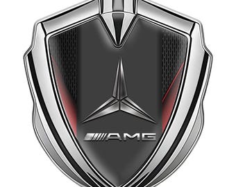 メタルエンブレムステッカー メルセデス - スポーツチューニング、内装、外装フェンダー、バンパー用 自己粘着式カーロゴ AMG バッジ