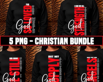 Christliches Bundle PNG, Denn Gott hat die Welt so geliebt png, Stärke, ich kann alles durch Christus png tun, Sei still und wisse, dass ich Gott bin, Engel
