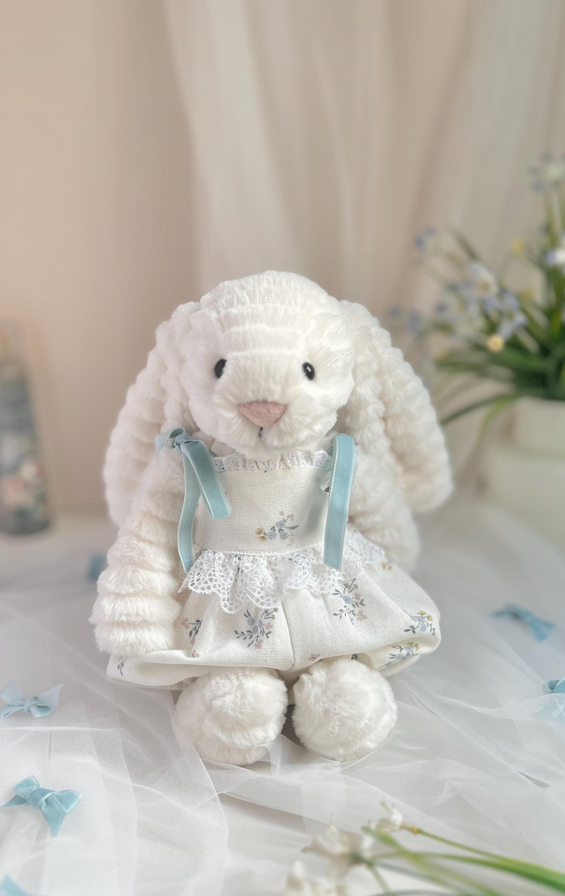 Coquette Romper/ Jumpsuit for Jellycat Bashful Bunny