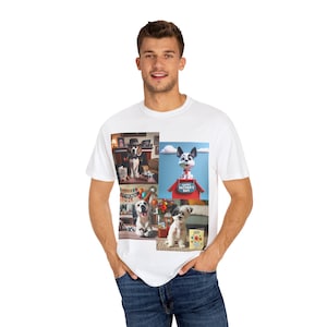 Father's Day Snoopy Dog Unisex T-shirt, Gift for Dad, Cute Cartoon Graphic Tee, Family Matching Shirt, Casual Top
