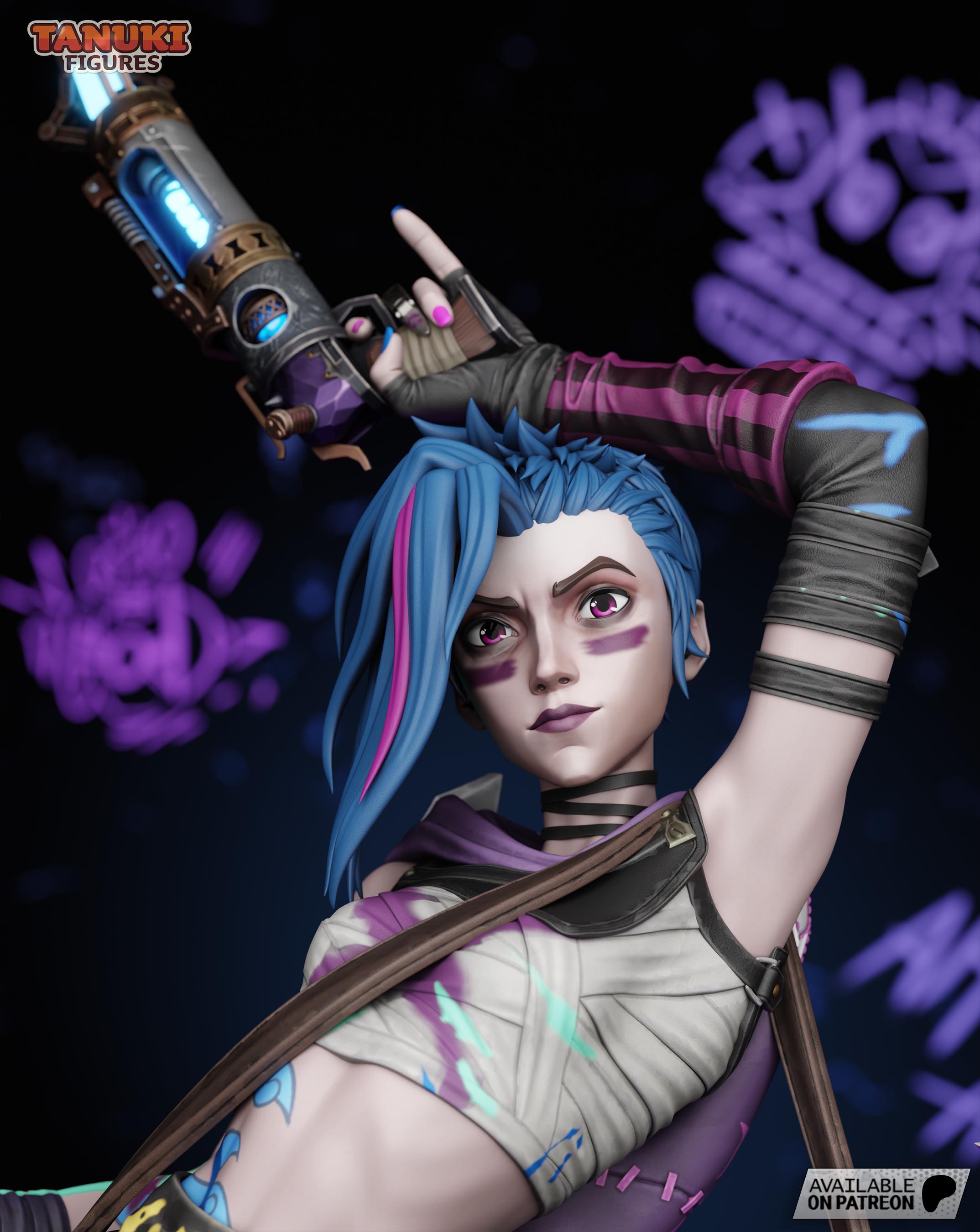 Jinx | Premium High-detail Resin Statue - Etsy