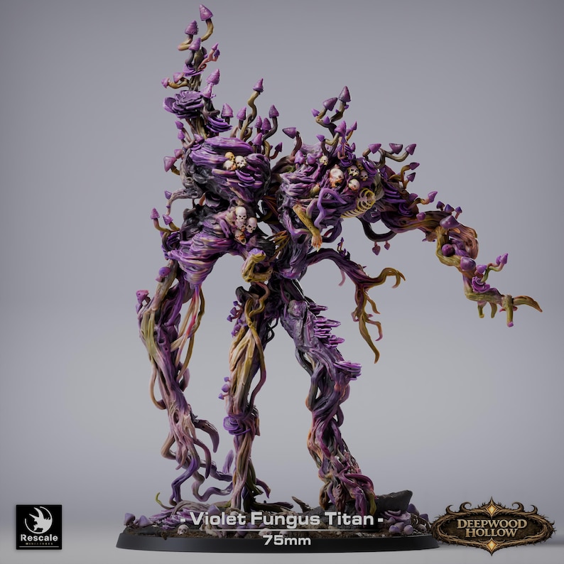 Violet Fungus Titan | Premium High-Detail Fantasy Resin Model image 1