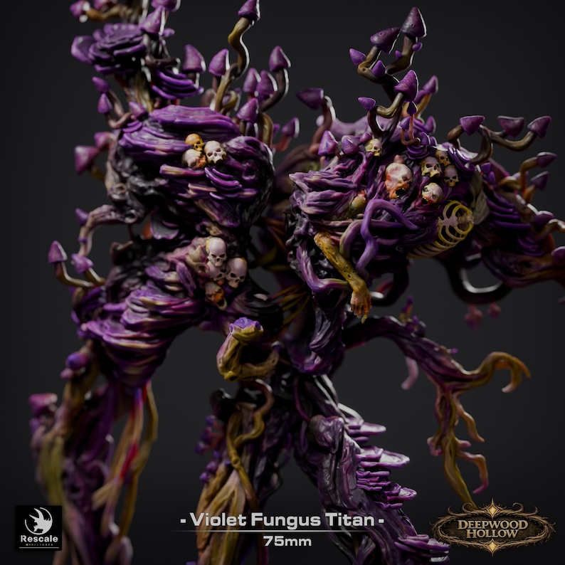 Violet Fungus Titan | Premium High-Detail Fantasy Resin Model image 3