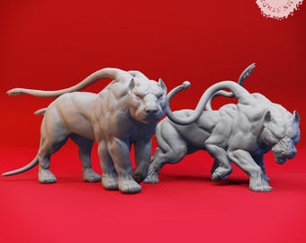 Displacer Beast Miniature: High Detail Resin Model