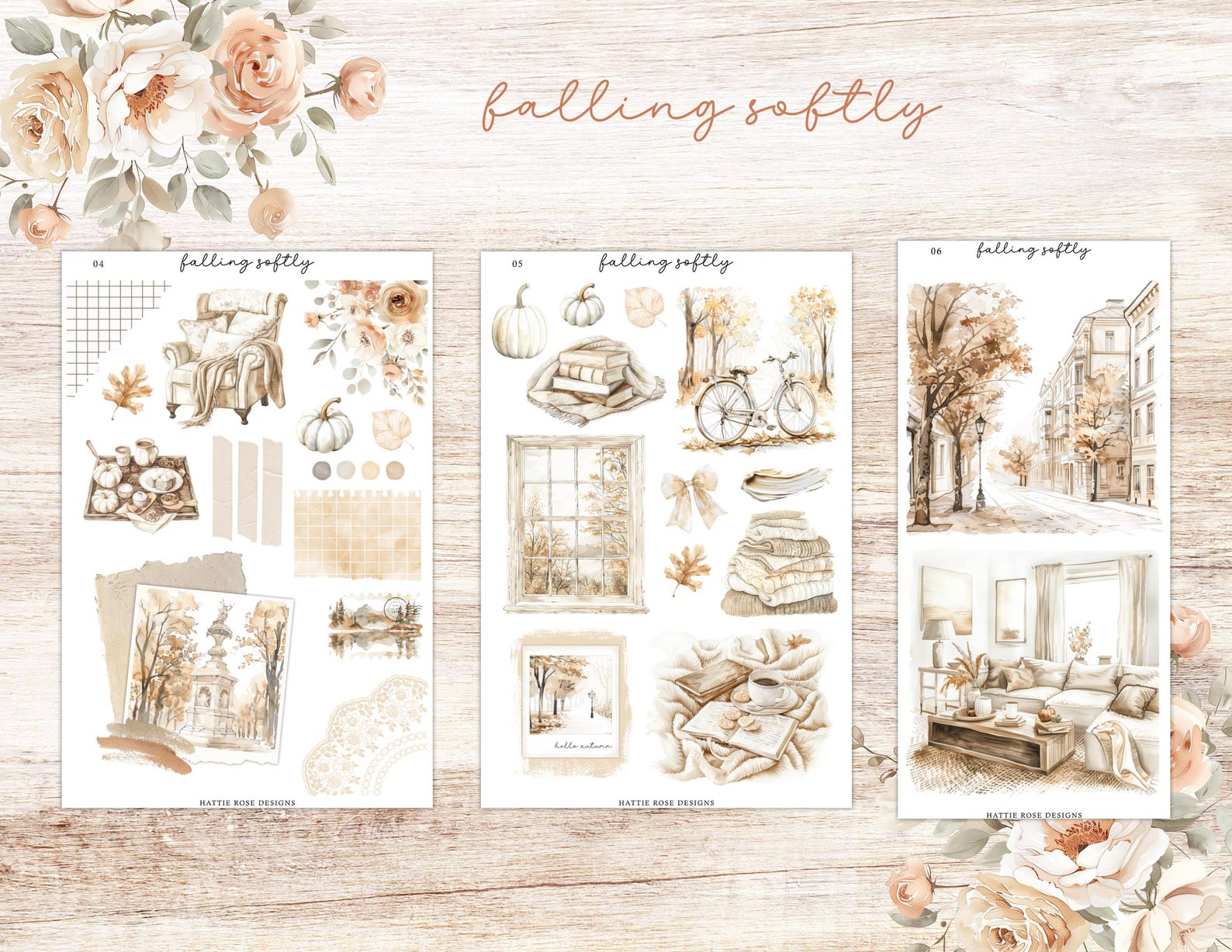 Sofly Sticker Falling Softly Planner Sticker Kit | Freestyle Sticker Kit | Journal ...