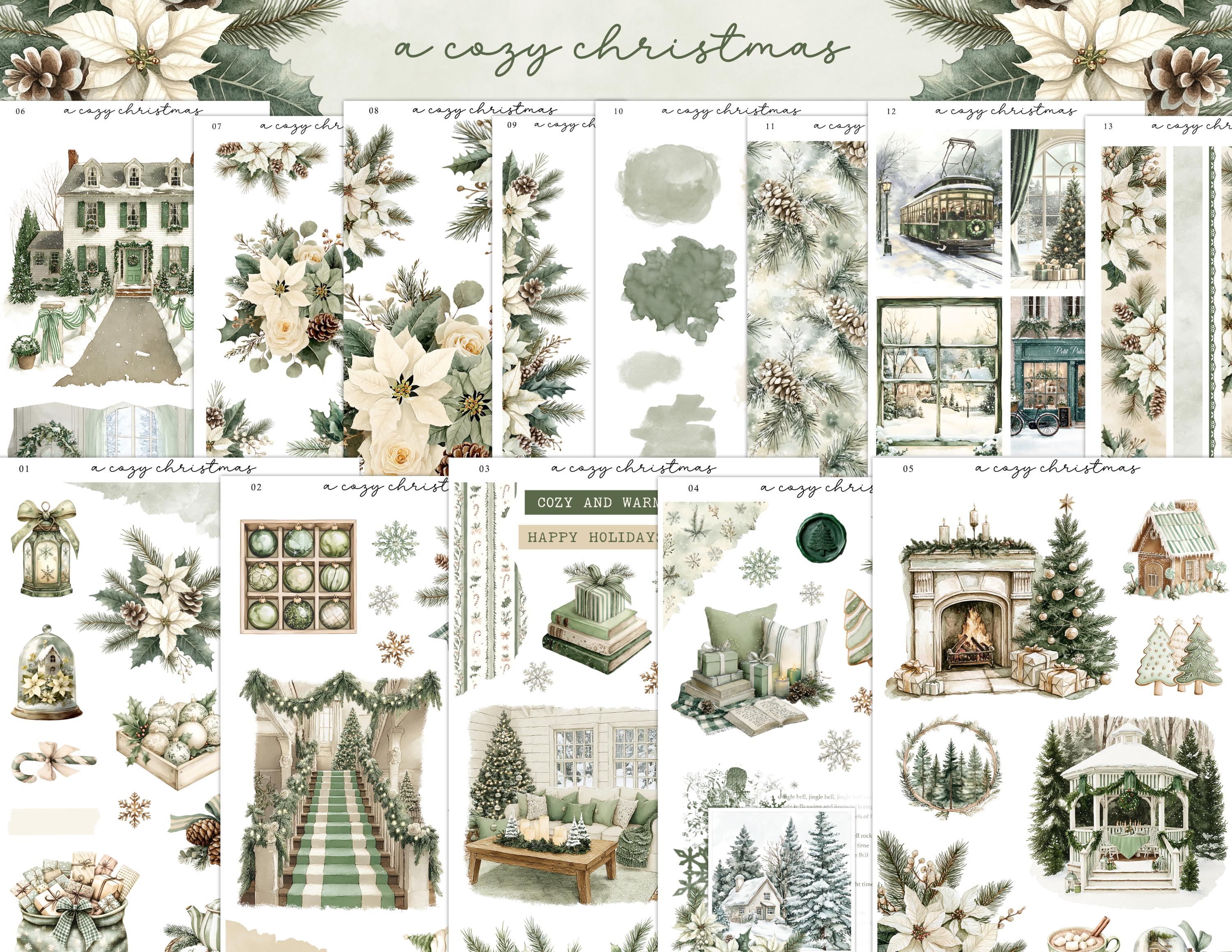 A Cozy Christmas Planner Sticker Kit | Freestyle Sticker Kit | Bullet ...