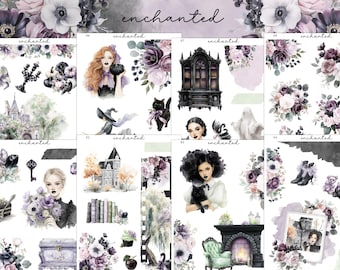 Enchanted mini planner decoratieve stickerkit | Journalen | Bulletjournaal | Dagboekstickers | Plannerstickers | Herfststickers |