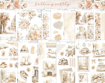 Falling Softly Planner Sticker Kit | Freestyle Sticker Kit  | Journal | Bullet Journal | Journal Stickers | Planner Stickers | Fall Stickers