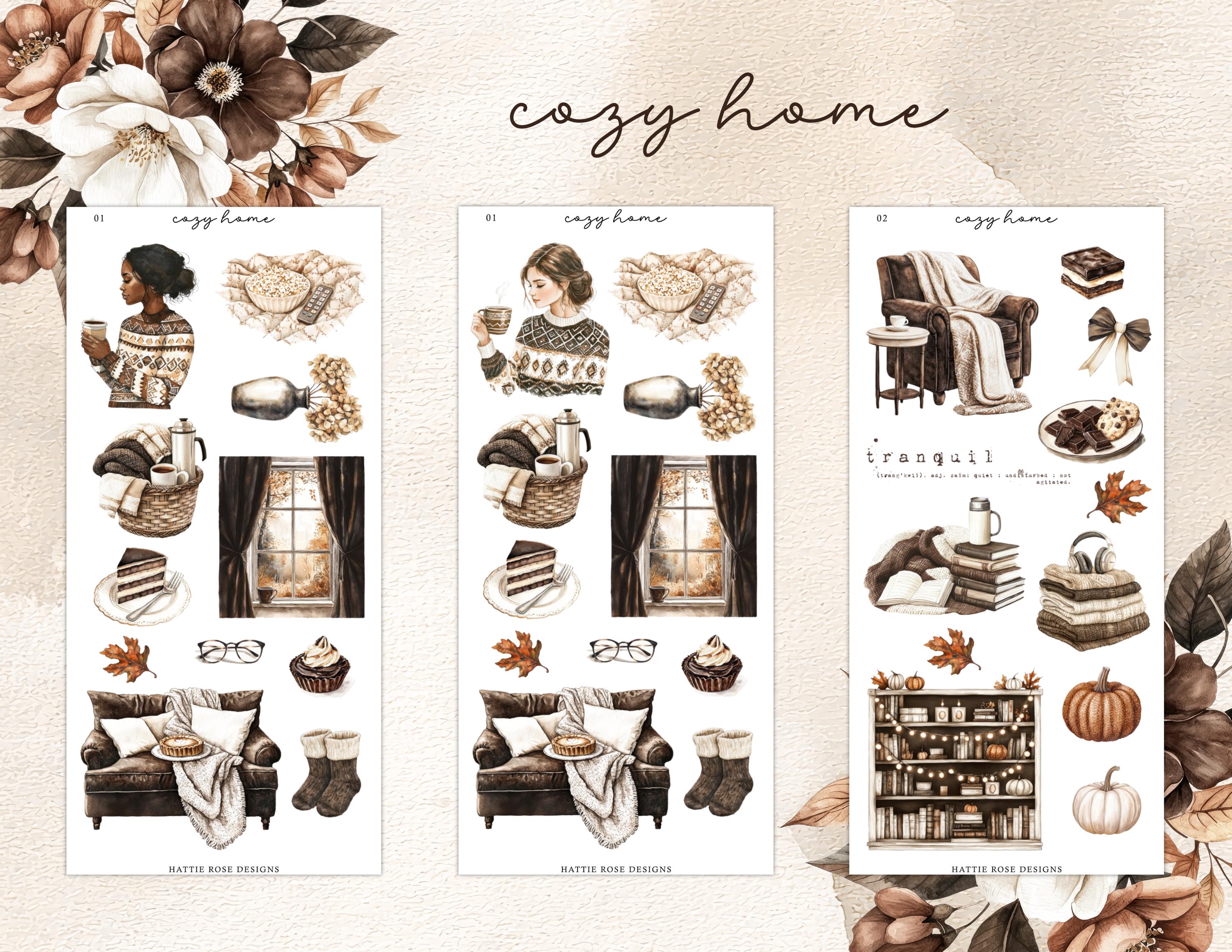 Cozy Home Planner Sticker Kit | Journaling | Bullet Journal | Journal ...