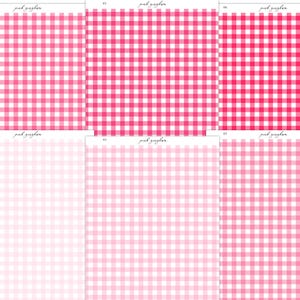 Pink Gingham Planner Stickers | Washi Stickers | Bullet Journal | Journal Stickers | Tearable Washi | Junk Journal | Scrapbook Stickers