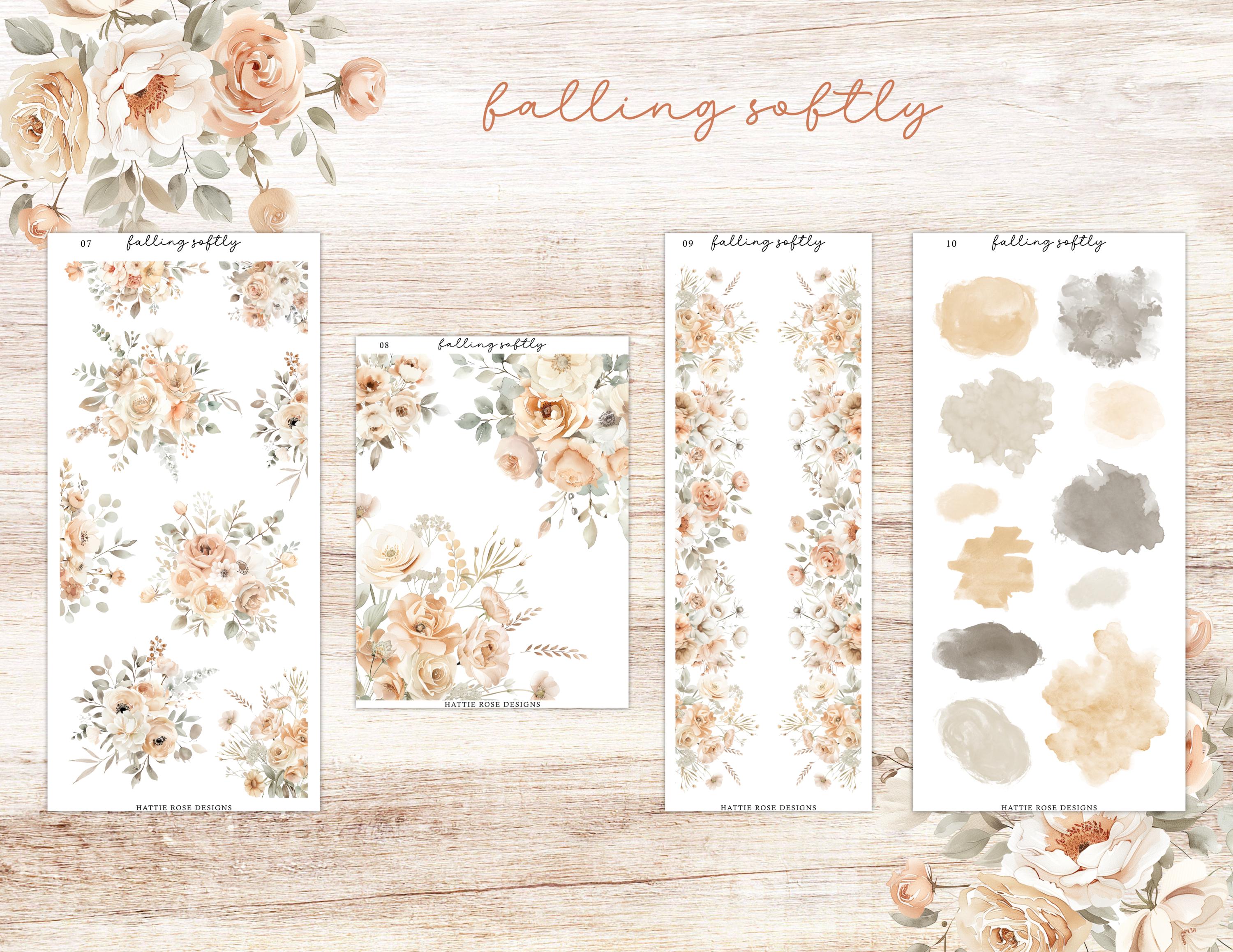 Sofly Sticker Falling Softly Planner Sticker Kit | Freestyle Sticker Kit | Journal ...