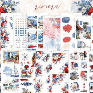 Riviera Planner Sticker Kit | Journaling | Bullet Journal | Journal Stickers | Planner Stickers | Summer Stickers | Scrapbook Sticker