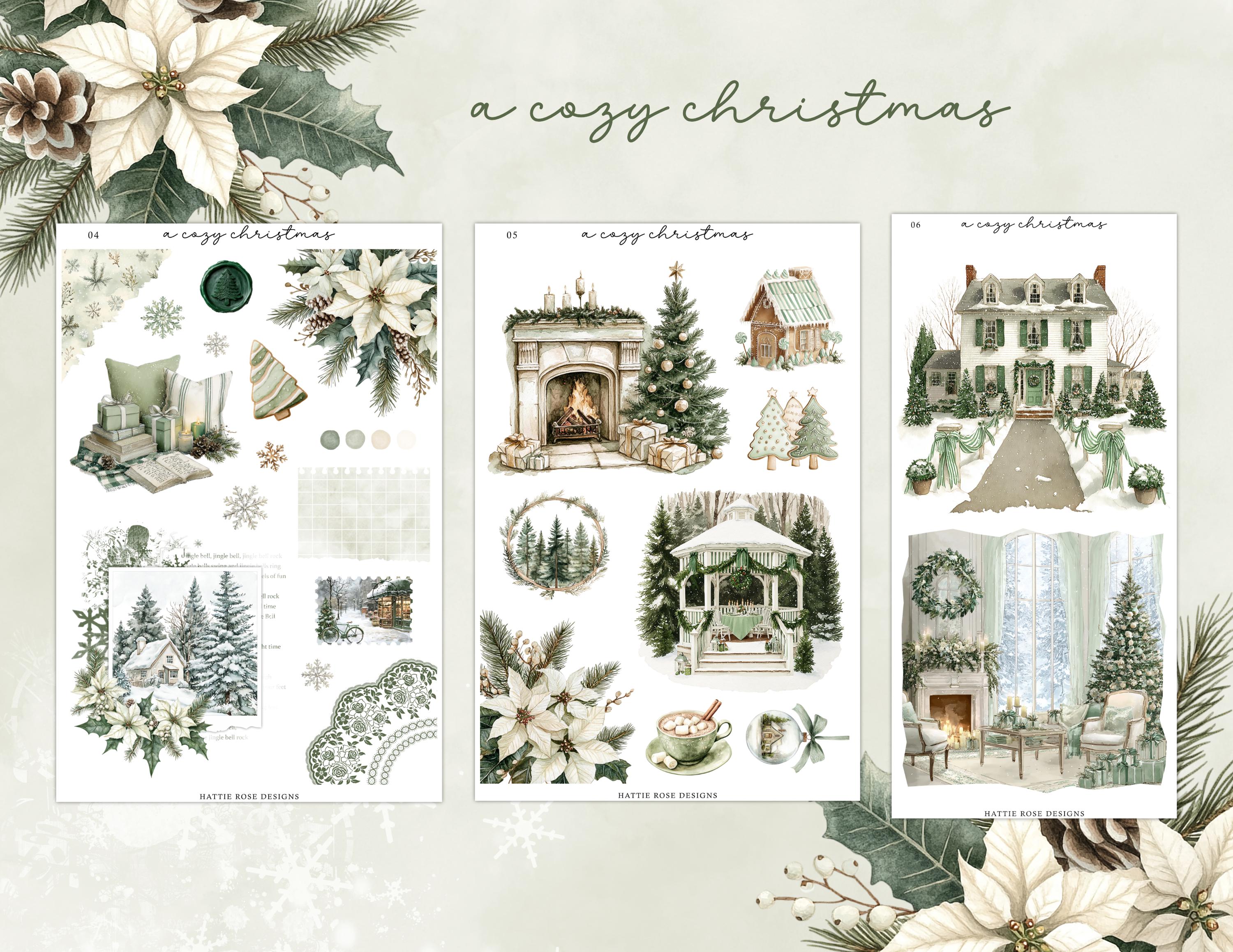 A Cozy Christmas Planner Sticker Kit | Freestyle Sticker Kit | Bullet ...