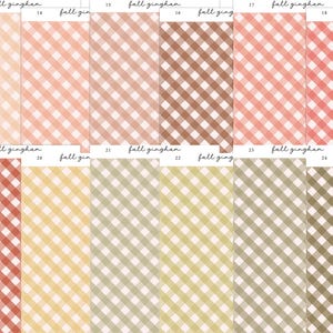 Fall Gingham Vol. 2 Planner Stickers | Washi Stickers | Bullet Journal | Journal Stickers | Junk Journal | Scrapbook Stickers