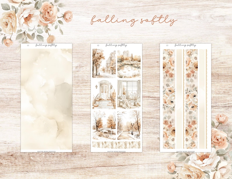 Sofly Sticker Falling Softly Planner Sticker Kit | Freestyle Sticker Kit | Journal ...