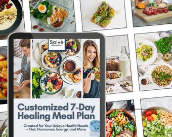 腸の健康、PCOS、減量、ホルモンバランスなどのためのカスタマイズされた7日間の食事プラン