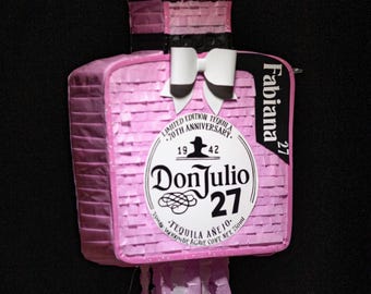 Medium Size Custom Tequila Bottle Piñata's | Handmade Party Decor