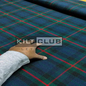 Gunn Modern Tartan Fabric - 16 Oz Acrylic Scottish Tartan - Running Yards - 54 Inches Width - Homespun Fabric - Machine Washable