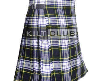 Dress Gordon Tartan Scottish 8 Yard Kilt - Traditional Highlander Kilt for Men - 16 Oz Acrylic Tartan - Made to Order Kilt - Handmade Kilts