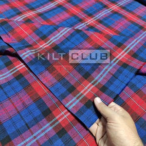 Welsh Evans Tartan Fabric - 16 Oz Acrylic Scottish Tartan - Machine Washable - Running Yards - 54 Inches Width - Upholstery Fabric