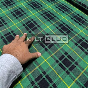 MacArther Tartan Fabric - 16 Oz Acrylic Scottish Tartan - Machine Washable - Running Yards - 54 Inches Width - Upholstery Fabric