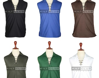 メンズ ノースリーブ ジャコバイト ギリー シャツ - サイズ S