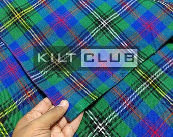 Tessuto tartan Clan Wood - Tartan scozzese acrilico da 16 once - Lavabile in lavatrice - Iarde correnti - Larghezza 54 pollici - Tessuto per tappezzeria