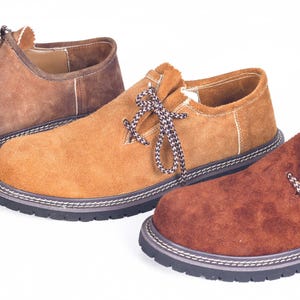 Lederhosen Bavarian Shoes For Men - Handmade Premium Made to Order Suede Leather Shoes for October Fest - 3 Colors